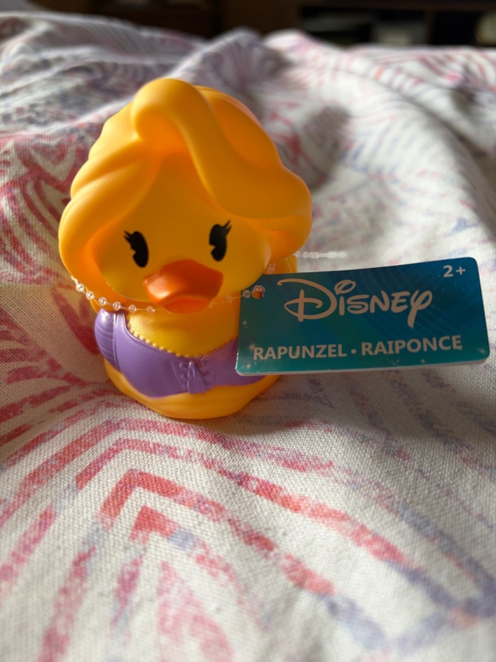 2/$10 bundle Disney Rapunzel Yellow and Purple Rubber Duck